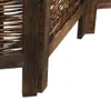 vidaXL 5-tlg. Raumteiler Dunkelbraun Massivholz Paulownia Produktbild-Vorschau 7