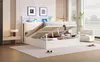 Metallbett 140x190 cm mit LED & USB Type-C, Doppelbett mit Produktbild-Vorschau 10