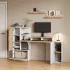 Wandregal Livinity Lorena Weiß/Goldkraft Eiche 60 x 10 cm Produktbild-Vorschau 4