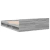 vidaXL Bettgestell mit Schubladen Grau Sonoma 140x200 cm Produktbild-Vorschau 6