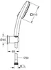 Shower set with 2-jet shower head. holder and hose - GROHE Productafbeelding-voorbeeld 12