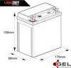 LANGZEIT YTX20-BS GEL Motorradbatterie 12V 20Ah 355AEN GEL Produktbild-Vorschau 5