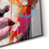 DEQOART Glasbild Echtglas 30x30 cm 'Farbenspiel des Blicks' Produktbild-Vorschau 5