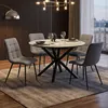 Homestyle4u Essgruppe mit 4 Stühlen 5 tlg Esstisch rund 110 Produktbild-Vorschau 2