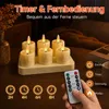 LED Teelichter 6 Stück, wiederaufladbar mit USB-C, Produktbild-Vorschau 3