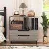 KOMFOTTEU stojak na gramofon z otwartą komorą i 2 Podgląd zdjęcia produktu 4