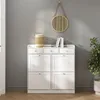 Benne à chaussures Vicco Vitto Blanc 100x99.5cm avec 3 Voir les images du produit 1