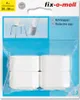 A retail package containing four white protective caps for furniture legs. Produktbild-Vorschau