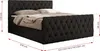 MKS MEBLE Boxspringbett 180x200 mit Bettkasten, Bett Produktbild-Vorschau 5