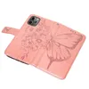 iPhone 11 Pro Hülle, Schmetterling Prägung Flip Leder Produktbild-Vorschau 7