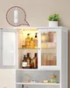 VASAGLE Badezimmerschrank mit LED-Beleuchtung, Badschrank, Produktbild-Vorschau 5