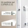 K-Möbel Vitrine suspendue en blanc (80x60x25 cm) avec 2 Voir les images du produit 5