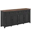 Merax Buffet moderne avec 3 tiroirs et 4 portes, commode en Voir les images du produit 12