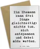Mr. & Mrs. Panda Grußkarte Spruch Ehemann Fähigkeiten - Produktbild-Vorschau 1