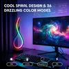 LED Nachttischlampe, Spiral Tischlampe, für Arbeitszimmer Produktbild-Vorschau 4