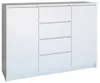 Commode combinée large ELBE – blanc Voir les images du produit 1