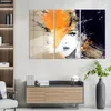 DEQORI Glasbild Echtglas 3x50x100 cm 'Abstraktes Gesicht' Produktbild-Vorschau 3