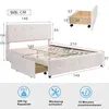 STILVORA Doppelbett 140x200 Polsterbett mit Lattenrost und Produktbild-Vorschau 4