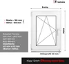 Kellerfenster Weiß 750X550mm 2fach Verglasung (32 mm) Dreh Produktbild-Vorschau 2
