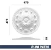 Marbet Design Stuckrosette aus EPS Styropor, weiß - Produktbild-Vorschau 2