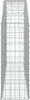 vidaXL Gabion s vysokým obloukem 150x30x80/100 cm Náhled obrázku produktu 4