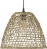 A close-up view of a woven pendant light shade. Náhled obrázku produktu