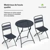 Table d'extérieur Blumfeldt Bistrotisch avec chaises – Voir les images du produit 3