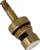 A close-up studio shot of a brass faucet valve stem with black and white components. Náhľad obrázku produktu