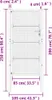 vidaXL Záhradná brána antracit 100x200 cm oceľ Náhľad obrázku produktu 6