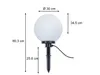 Palla luminosa da giardino in plastica BOLO 30 cm Anteprima dell’immagine prodotto 4