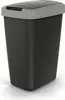 A studio shot of a black trash can with a gray lid. Produktbild-Vorschau