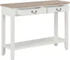 vidaXL Konzolový stolek bílý 110 x 35 x 80 cm Dřevo Náhled obrázku produktu 1