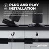 Ledvion systeme rail LED 1m monophase Noir 3 spots sans Voir les images du produit 7