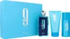 A gift set of perfume and body care products in blue packaging. Voir les images du produit