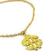 Oblique Unique Goldene Dollar Zeichen Hals Kette Rapper Produktbild-Vorschau 2