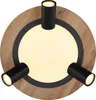 Globo Lighting plafoniera in metallo nero opaco, LED Anteprima dell’immagine prodotto 2
