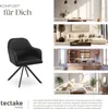 tectake® Samt-Drehstuhl Lona gepolstert 56 x 59 x 81 cm Produktbild-Vorschau 6