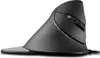 A side view of a black and gray vertical optical mouse on a white background. Produktbild-Vorschau