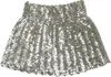 Mini Rok Pailletten Zilver Stretch (one size) Produktbild-Vorschau 3
