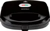A black sandwich maker is shown from a front-facing, slightly elevated angle against a white background. Produktbild-Vorschau
