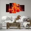 Bild auf Leinwand - Leinwandbild - Frau Flammen Produktbild-Vorschau 6