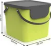 Rotho Mülltrennsystem 40L Albula - Mülleimer 40,0 x 35,8 x Produktbild-Vorschau 4