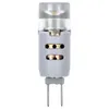 A close-up studio shot of a small LED light bulb with two pins. Voir les images du produit