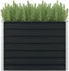 A raised garden bed filled with green plants. Produktbild-Vorschau