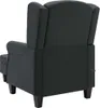 vidaXL Massagesessel mit Hocker Dunkelgrau Stoff Produktbild-Vorschau 5