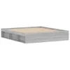 The Living Store Bettgestell Grau Sonoma 180x200 cm Produktbild-Vorschau 5