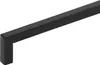 A black matte cabinet handle is shown against a white background. Produktbild-Vorschau