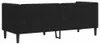 vidaXL Chesterfield-Sofa mit Nackenrollen 3-Sitzer Schwarz Produktbild-Vorschau 6