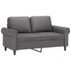 Design 2-Sitzer-Sofa Grau 120 cm Kunstleder, Schlafsofas Produktbild-Vorschau 2