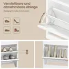 Armoire à chaussures AODEMOKO avec 4 portes, étagère à Voir les images du produit 5
